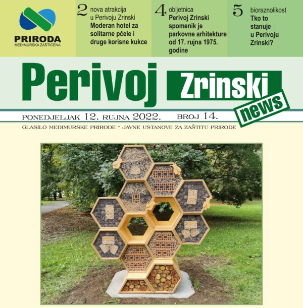 Četrnaesto izdanje glasila Perivoj Zrinski news