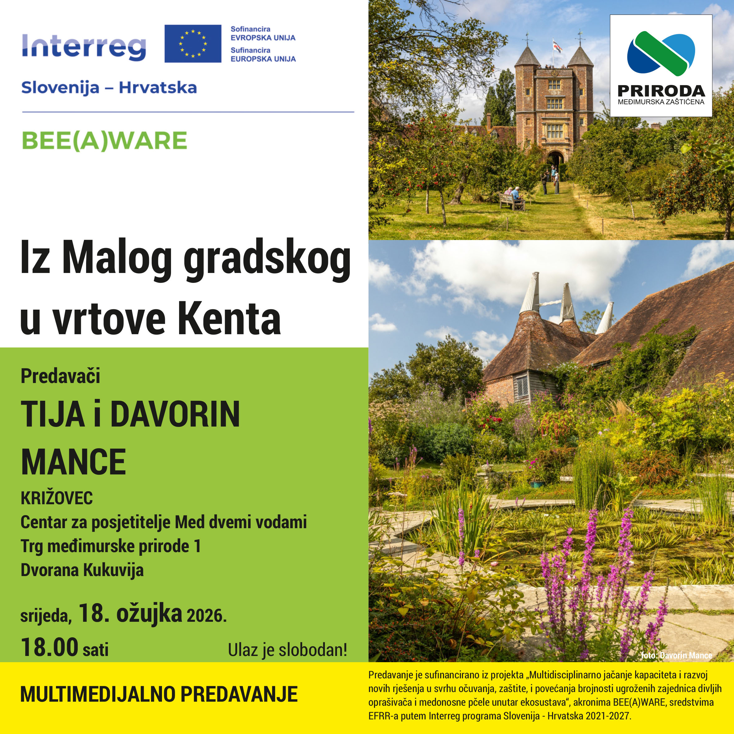 pozivnica predavanja Bee(A)ware