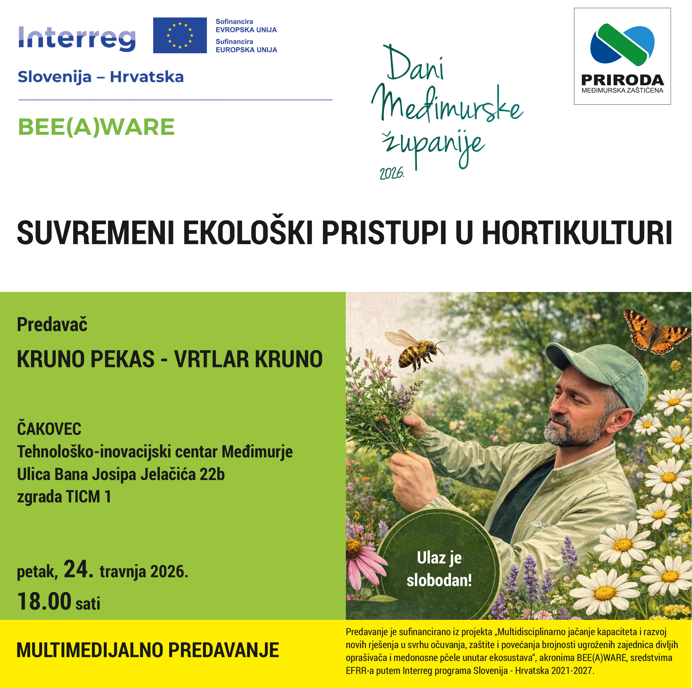 pozivnica predavanja Bee(A)ware