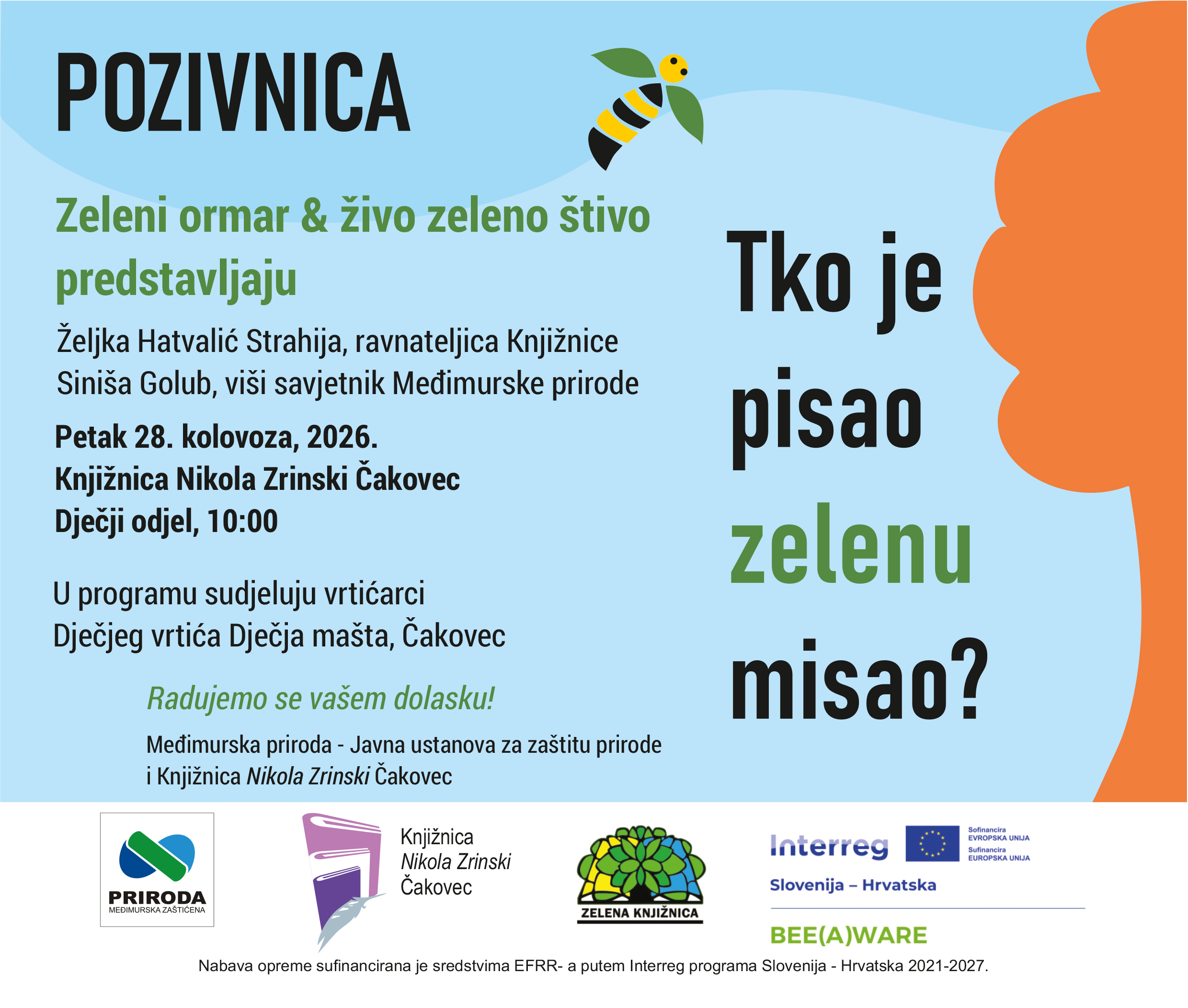Pozivnica Tko je pisao zelenu misao