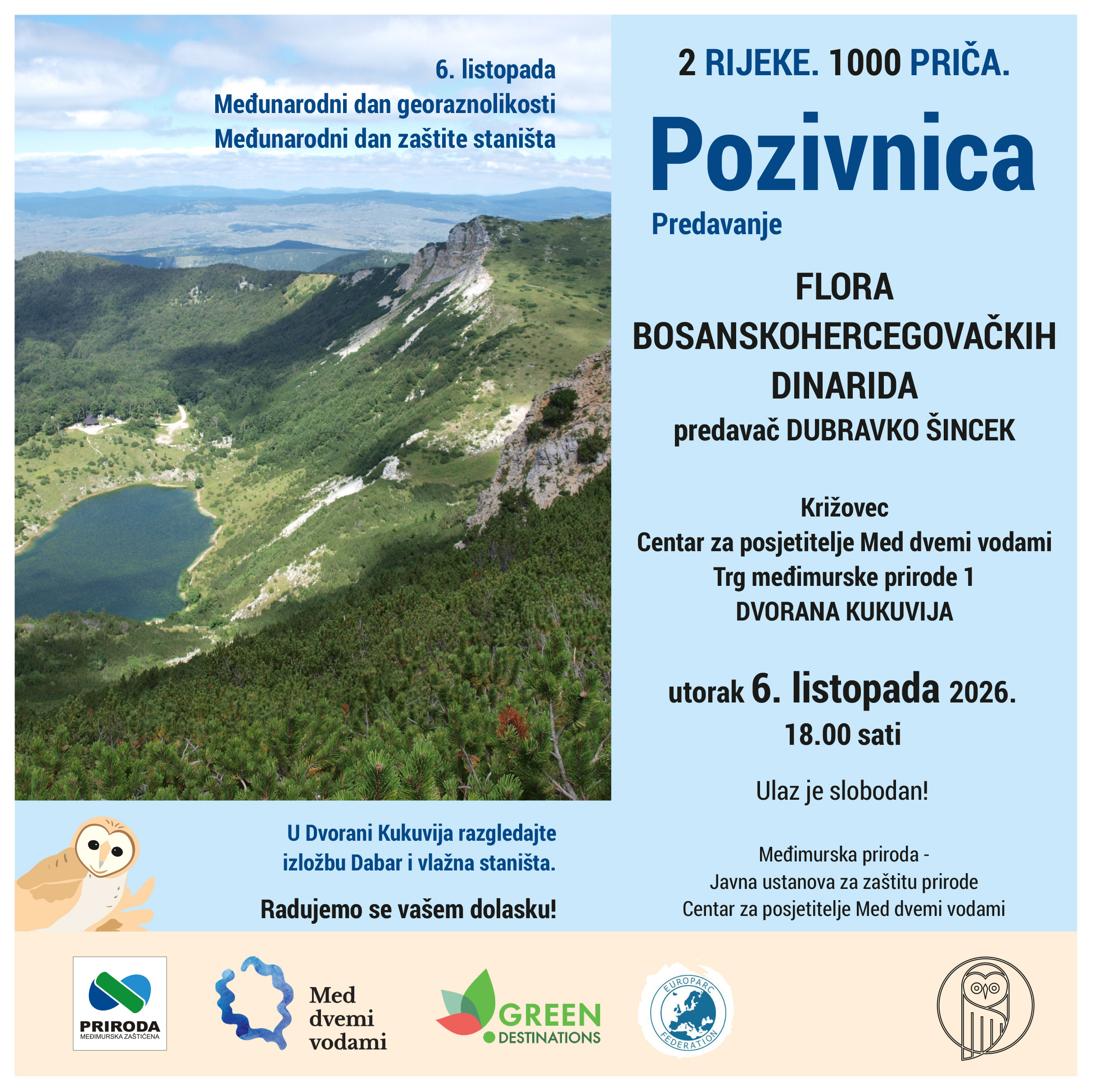 pozivnica Flora bosanskohercegovačkih Dinarida